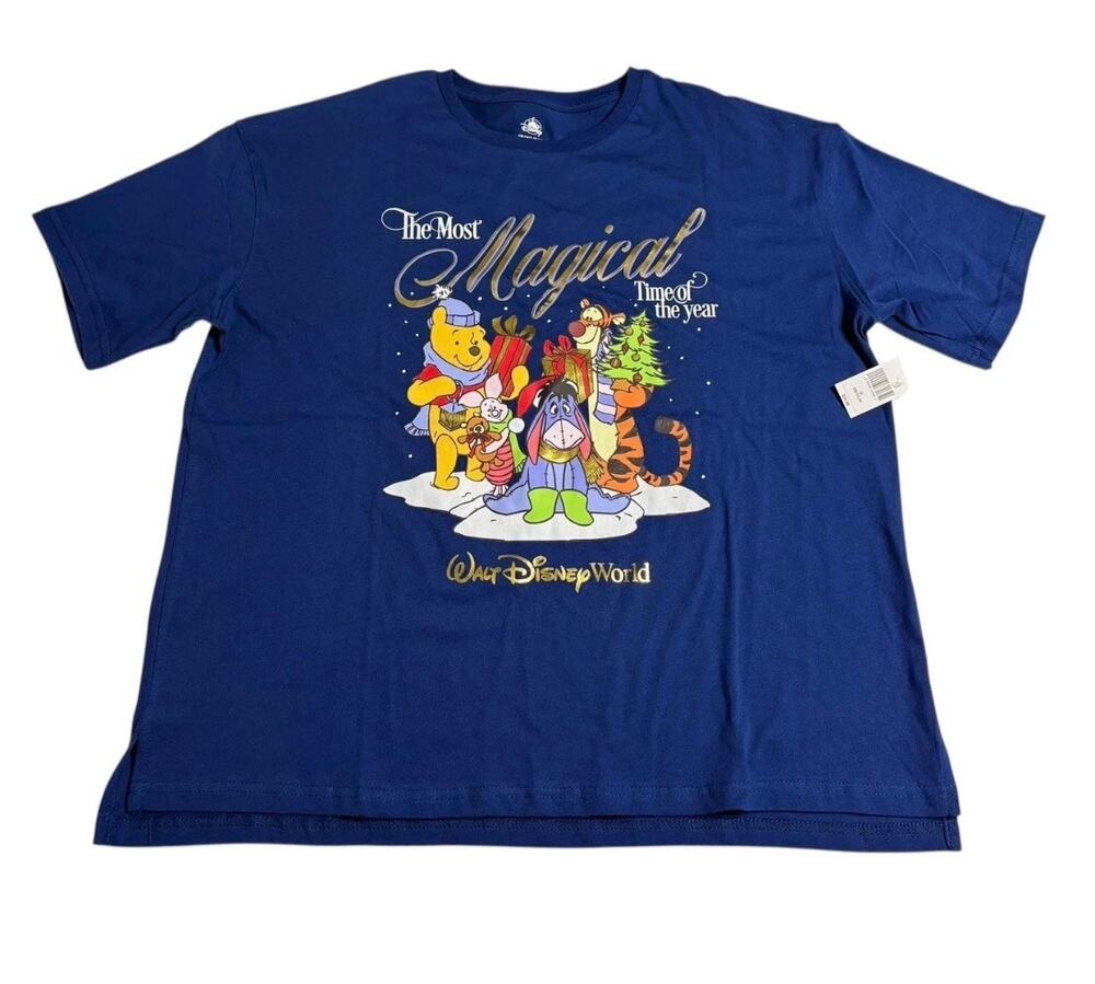Disney Parks The Most Magical Time of The Year Pooh & friends M NWT